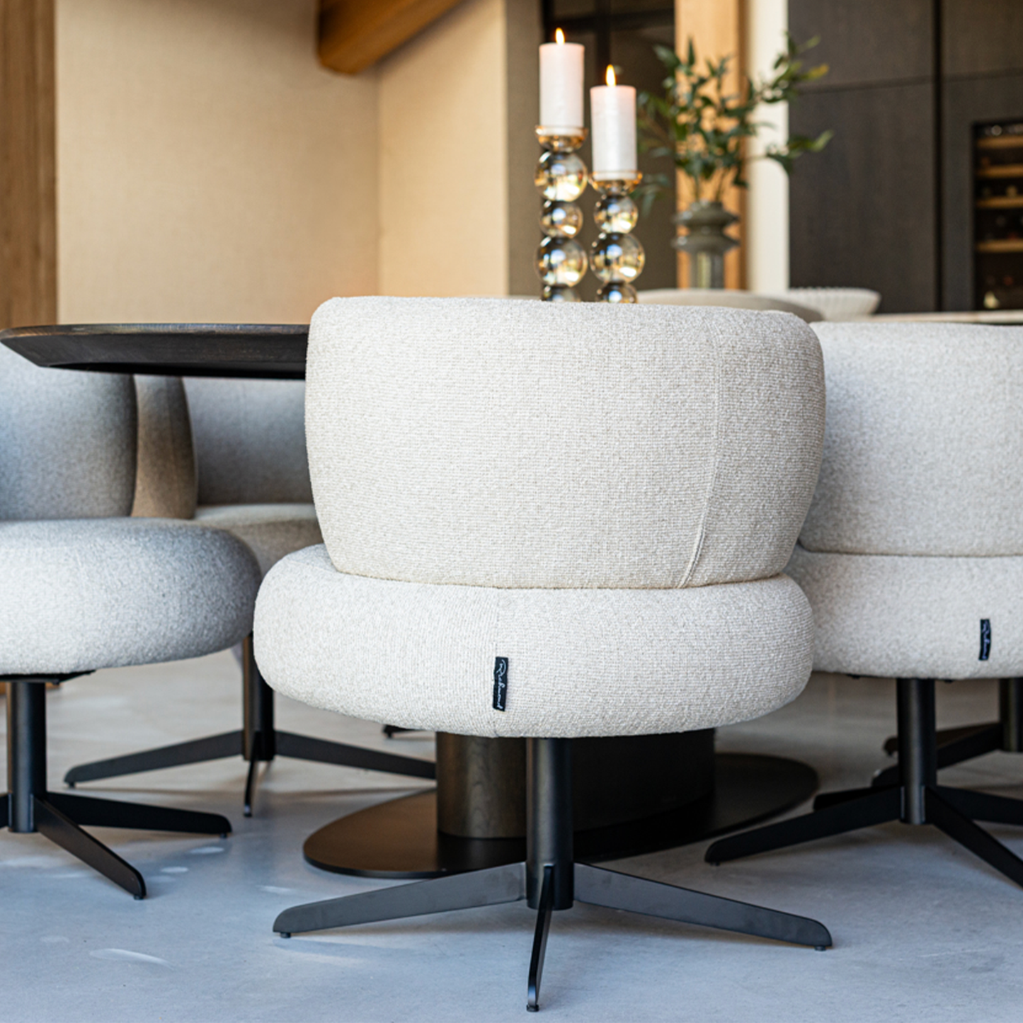 Alexis Swivel Dining Chair – Biscotti