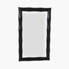 Faux Bamboo Mirror Black