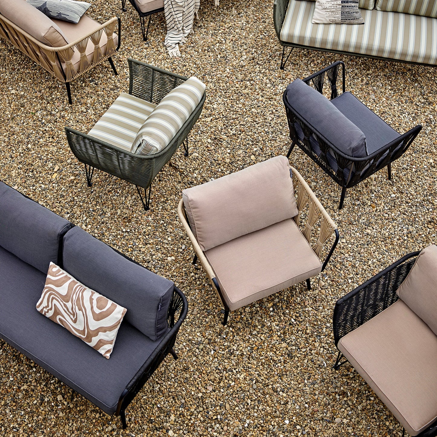 Pavone Lounge Chair Brown Metal
