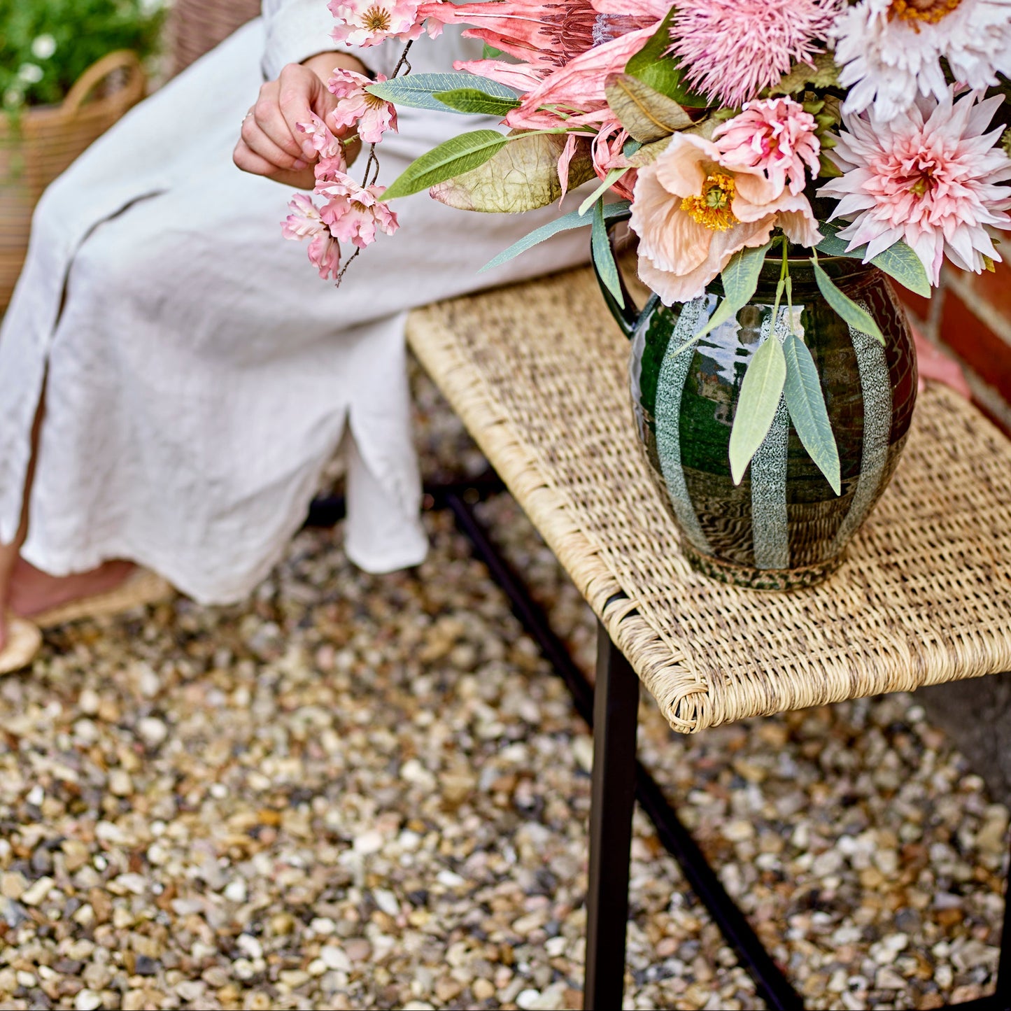 Adilly Bench Nature Polyrattan