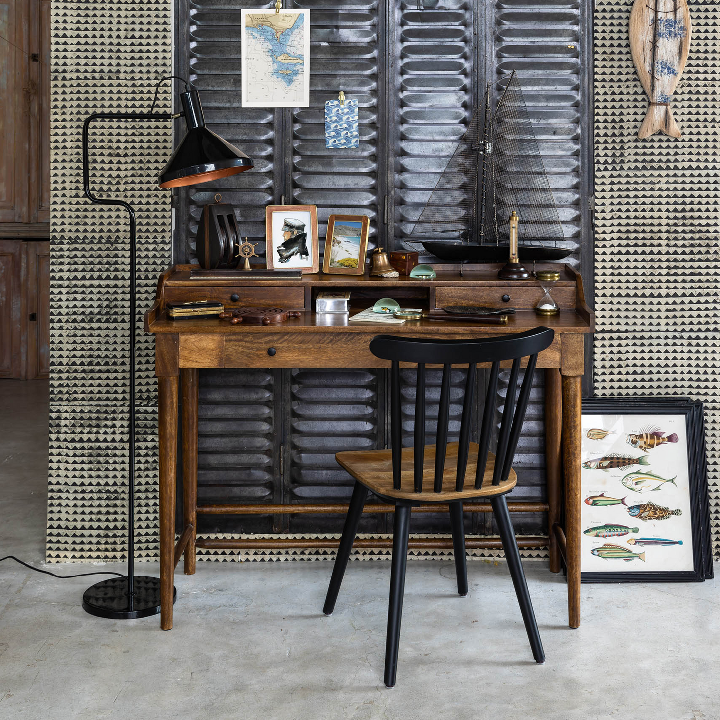 Beauvoir Desk with 3 Drawers