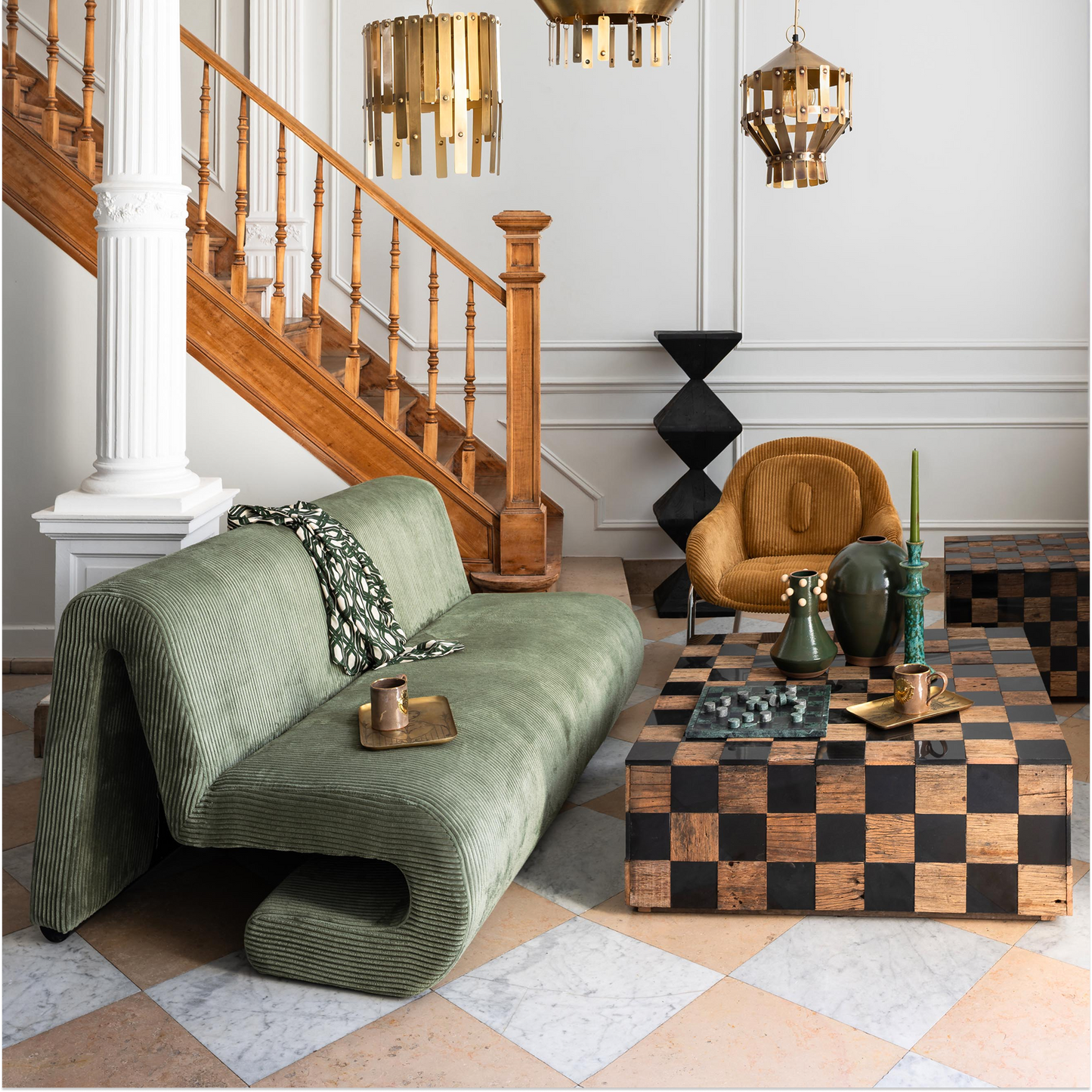 Sage Green Tribeca 2 Seater Sofa