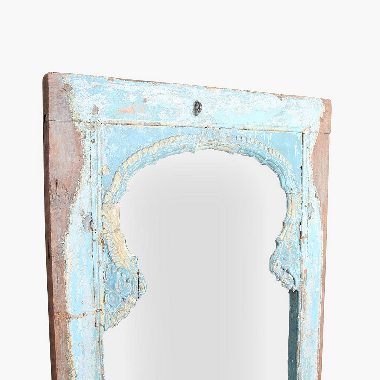 Light Blue Carved Mirror
