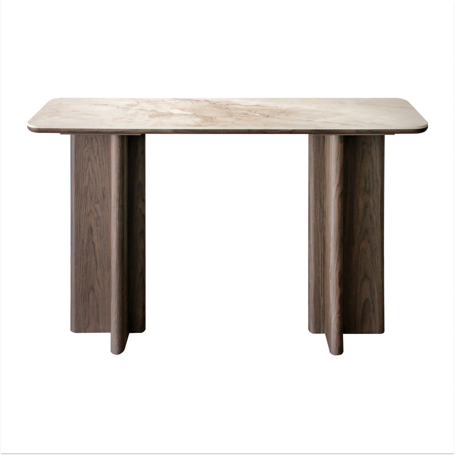 Colson Brown Ceramic Console Table