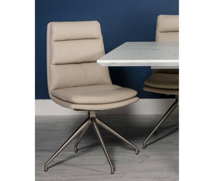 Nobo Swivel Chair Brushed Steel Base (Sold as 2)