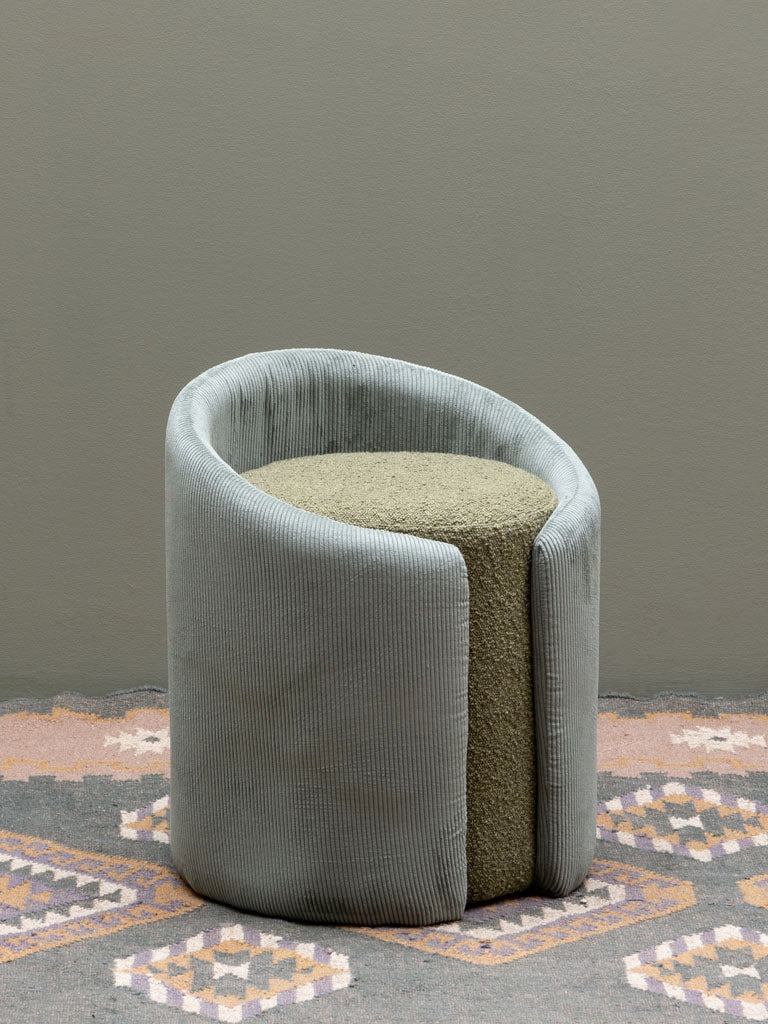 Nasrine Green Cord Stool