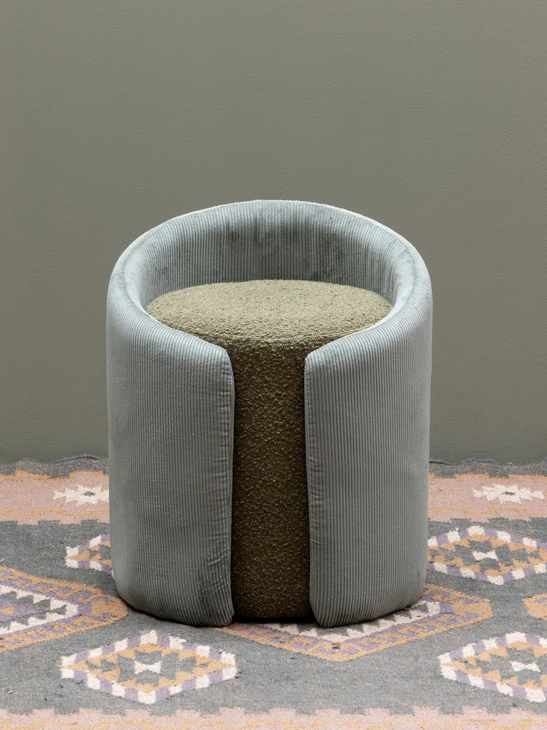 Nasrine Green Cord Stool