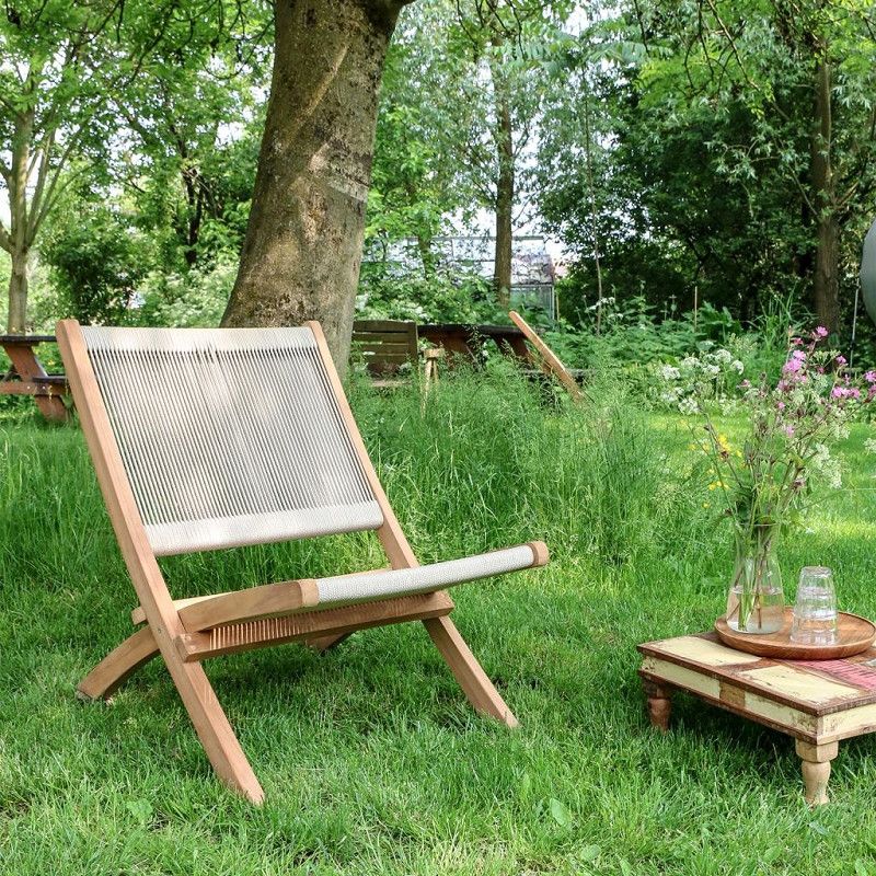 Rope Folding Lounge Chair