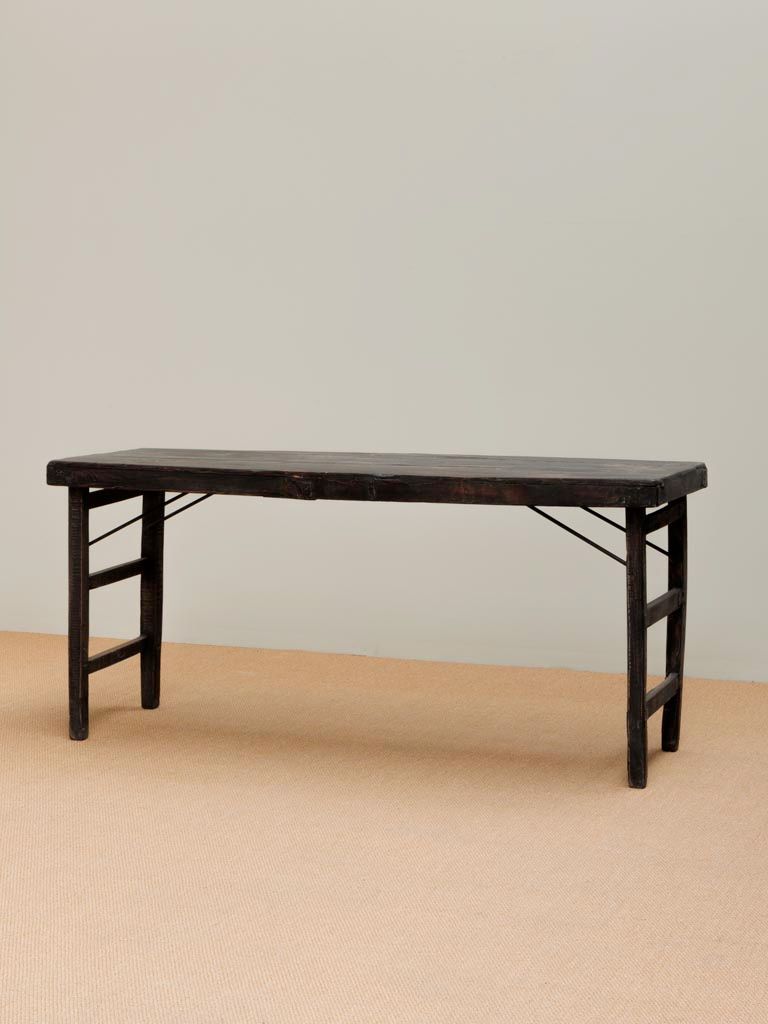 Large Black Folding Console