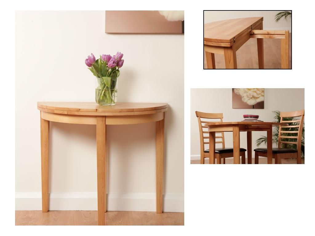 Hanover Half Moon Dark Dining Table