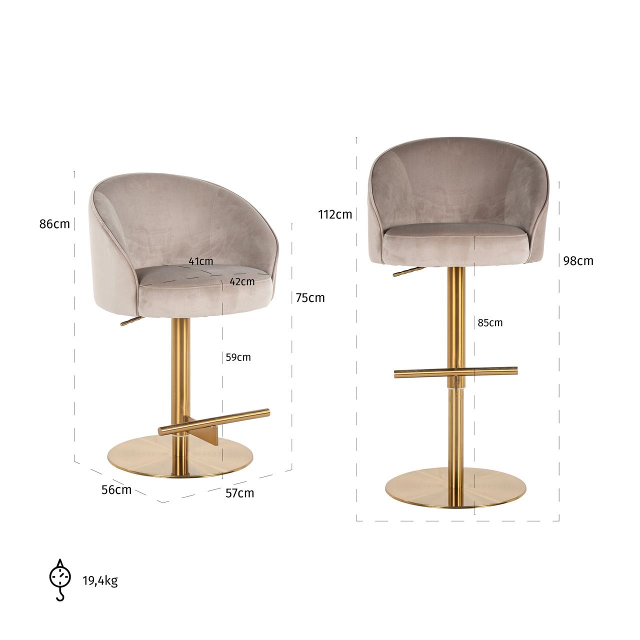 Zabi Bar Stool(Expected 18-10-25)