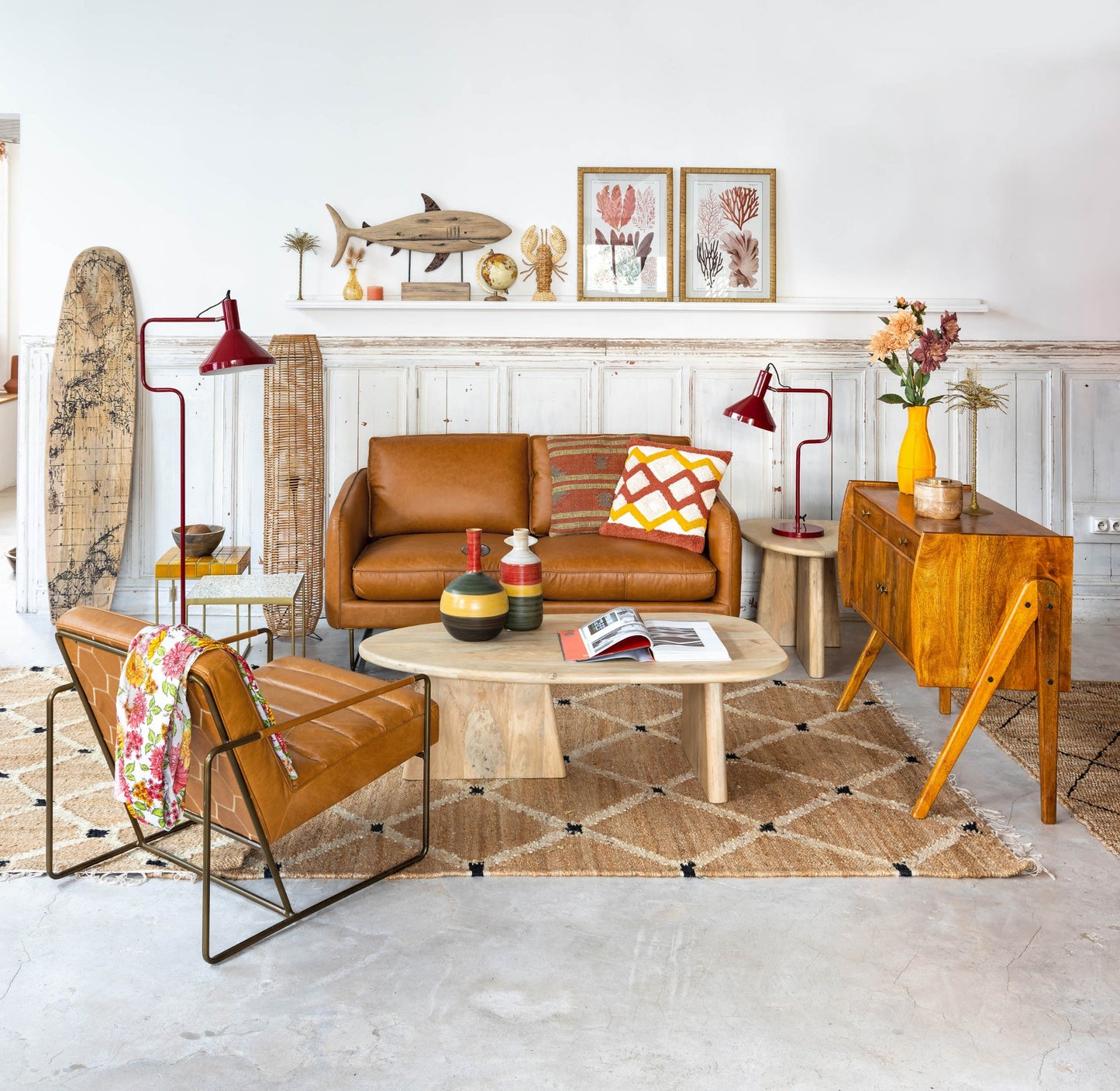 Makine Armchair with Square Armrests