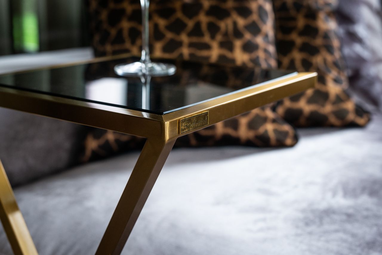 Paramount Brushed Gold Sofa Table