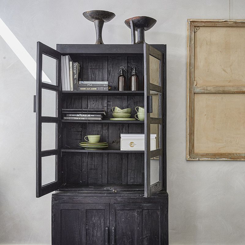 Hutch Cabinet Black