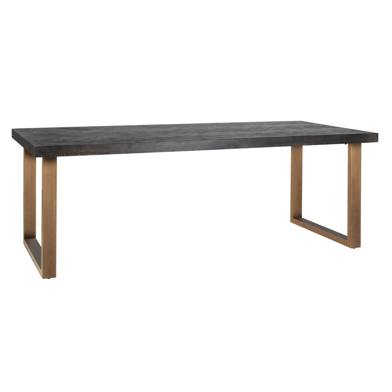 Blackbone Dining Table – Brass Black Rustic