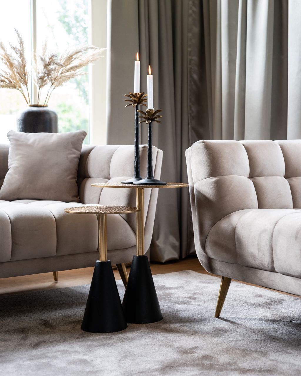 Huxley Khaki 3 Seater Sofa