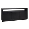 Oakura 3-Door Sideboard Black