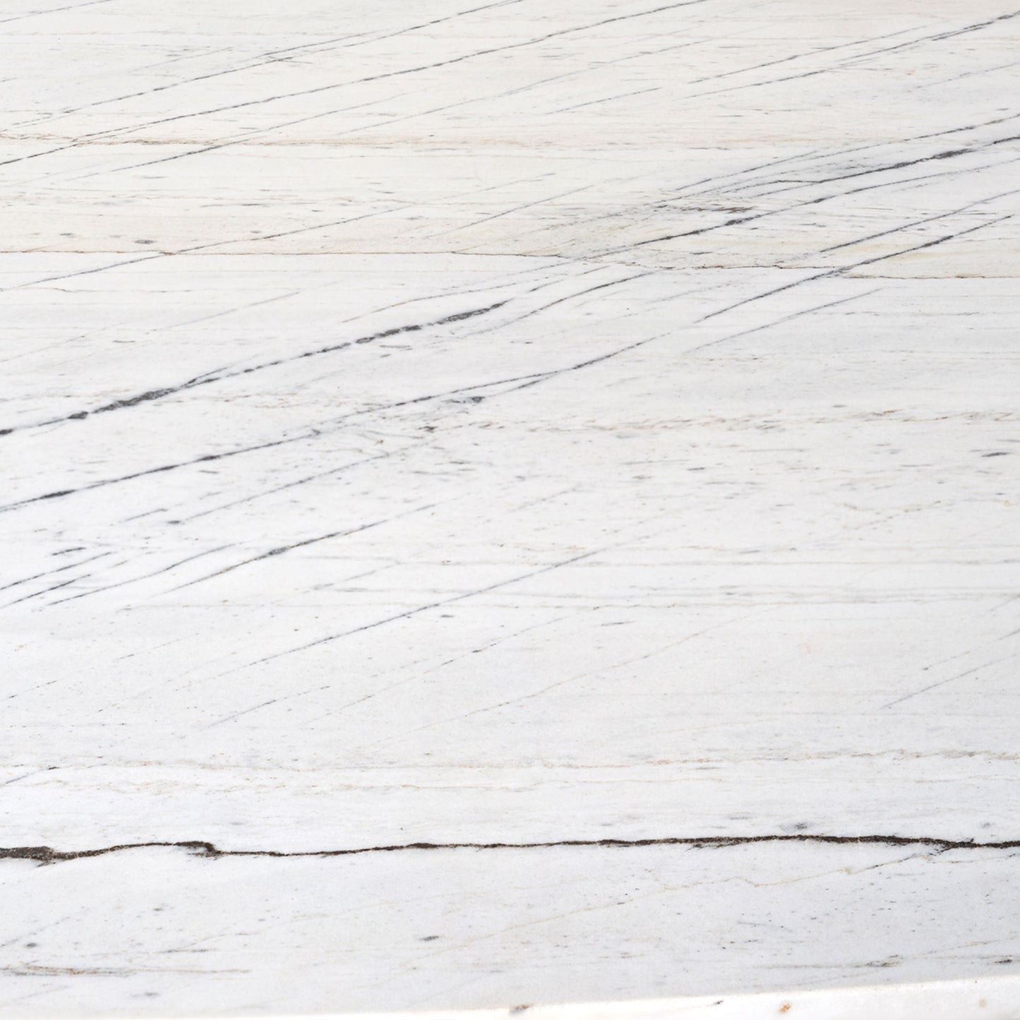 Lexington Oval Dining Table – White Carrara Marble