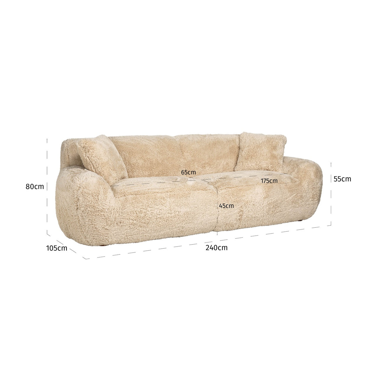 Bank Comfy Sofa Yakety Yak Sand
