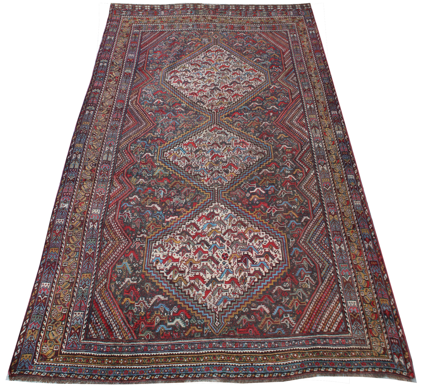 Antique Khamseh Rug