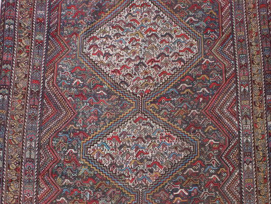 Antique Khamseh Rug