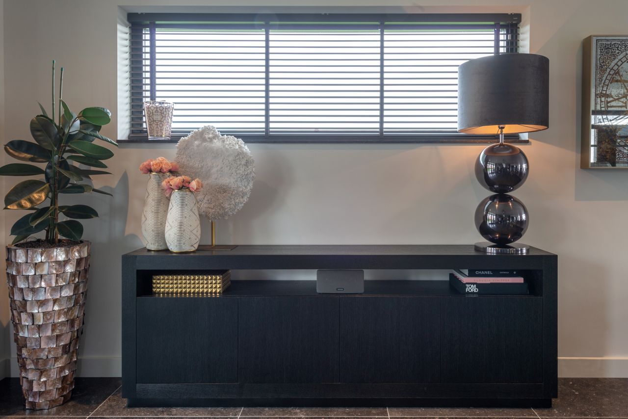 Oakura 3-Door Sideboard Black