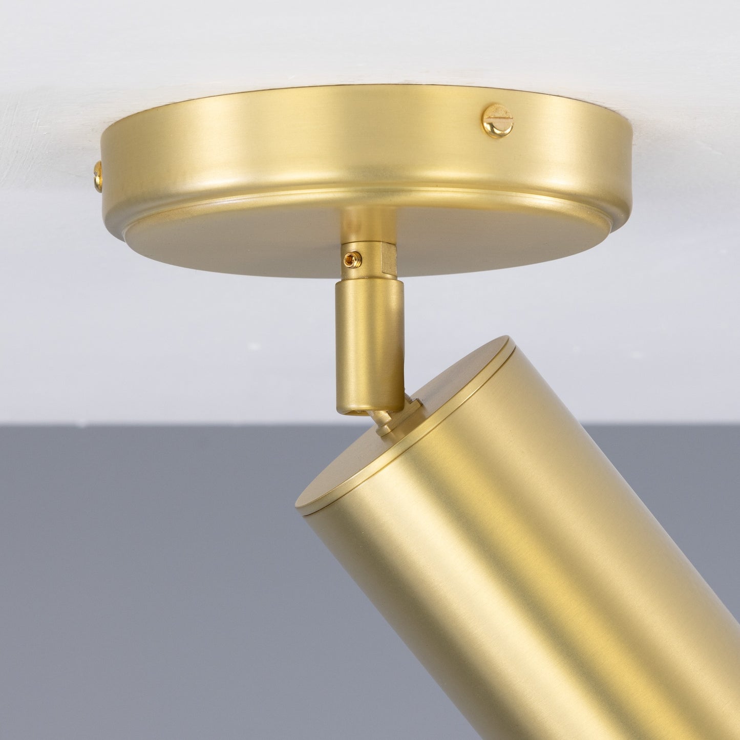 Evanston Directional Brass Ceiling Spotlight 8.5cm IP20