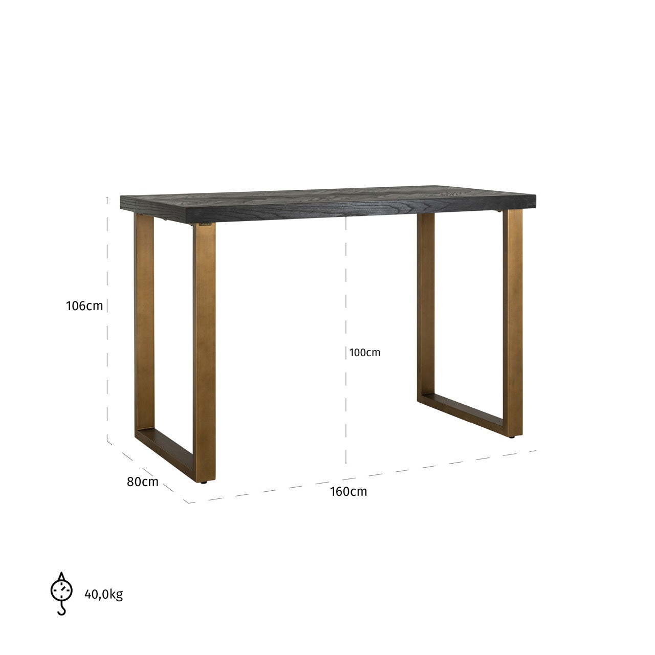 Blackbone Brass Bar Table