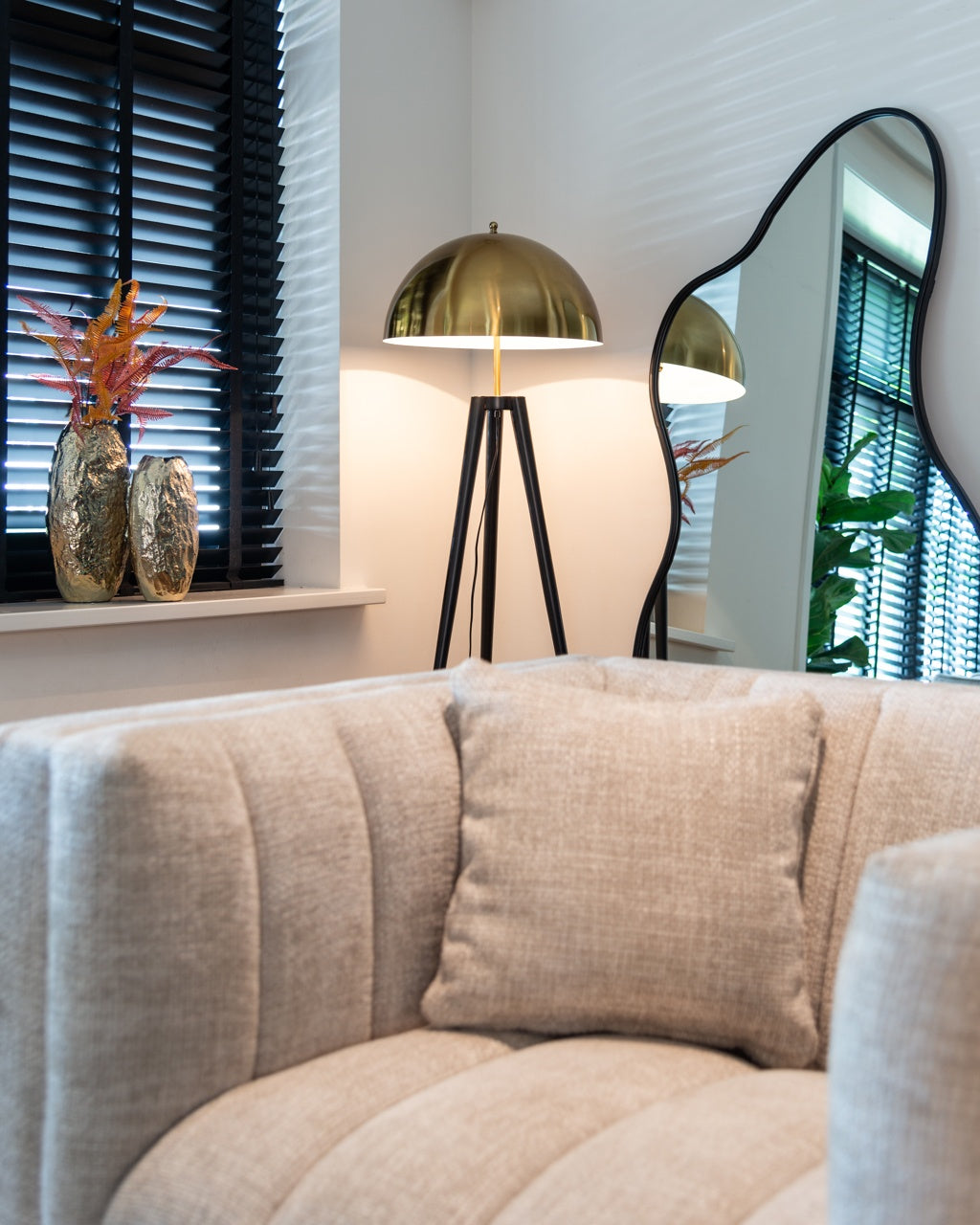 Alton Brushed Gold Mirror
