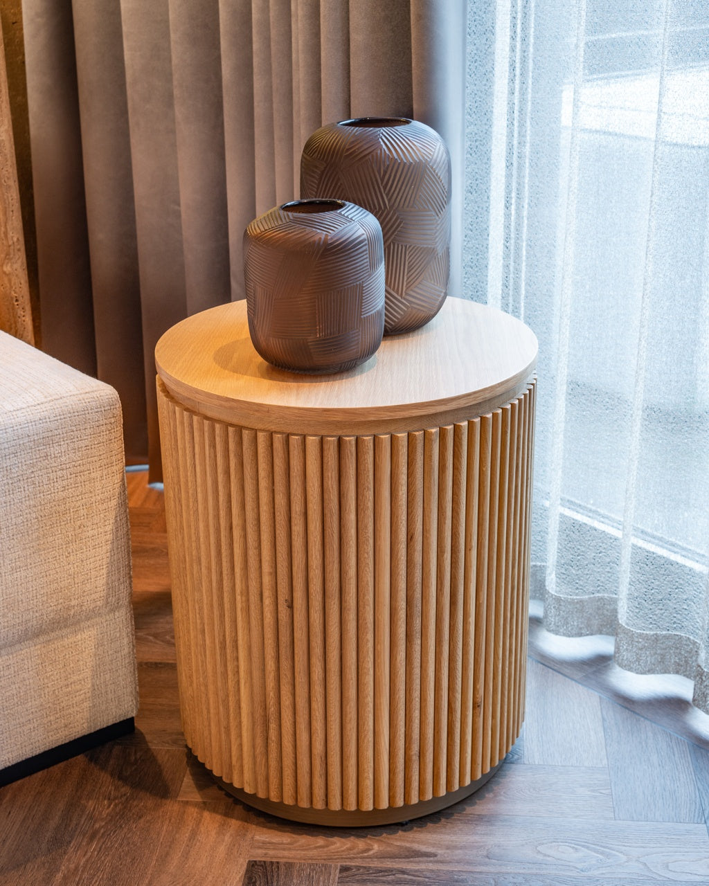 Belfort Side Table Natural Oak