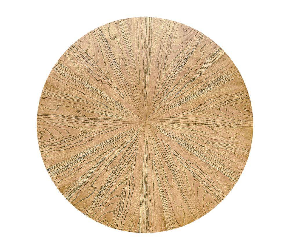 Round Lofte Table Natural Elm Wood