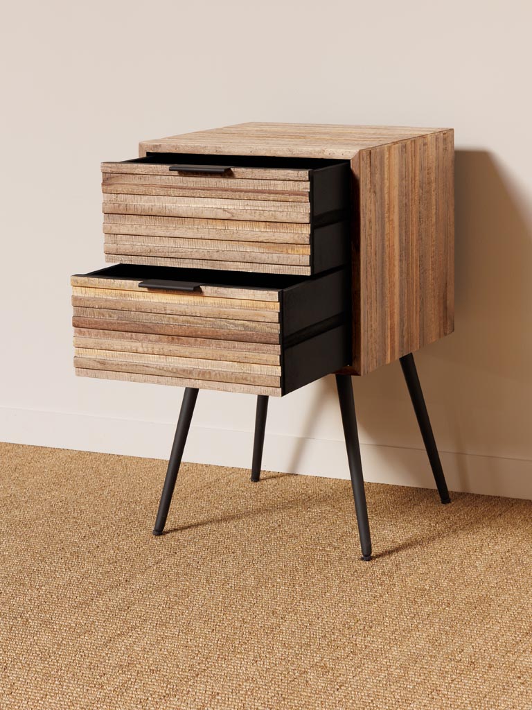 Pocket 2-Drawer Bedside Table