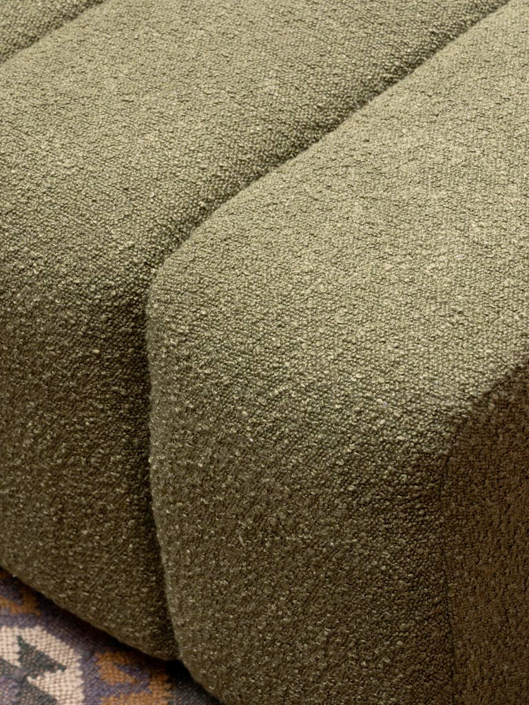 Pouf green curl Nasrine