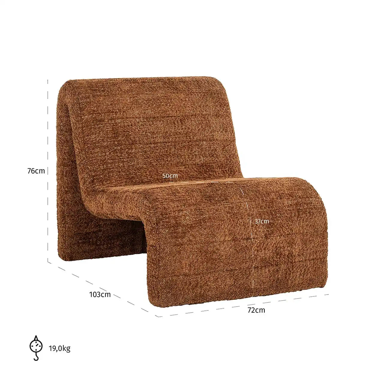 Kelly Armchair lovely cinnamon