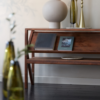 Yuki Acacia Wood & Glass Console Table