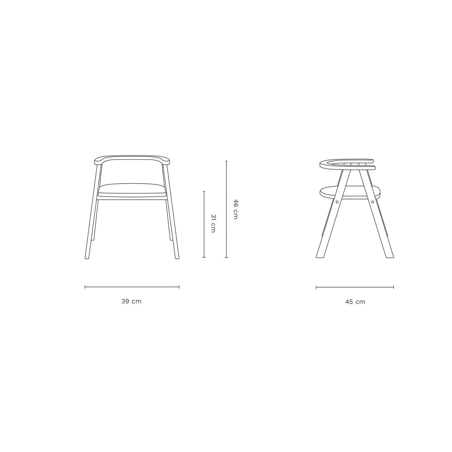 Growing Green Kid Chair Natural
