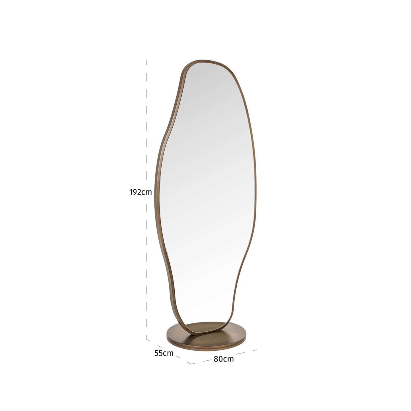 Jalyce Brushed Gold Mirror