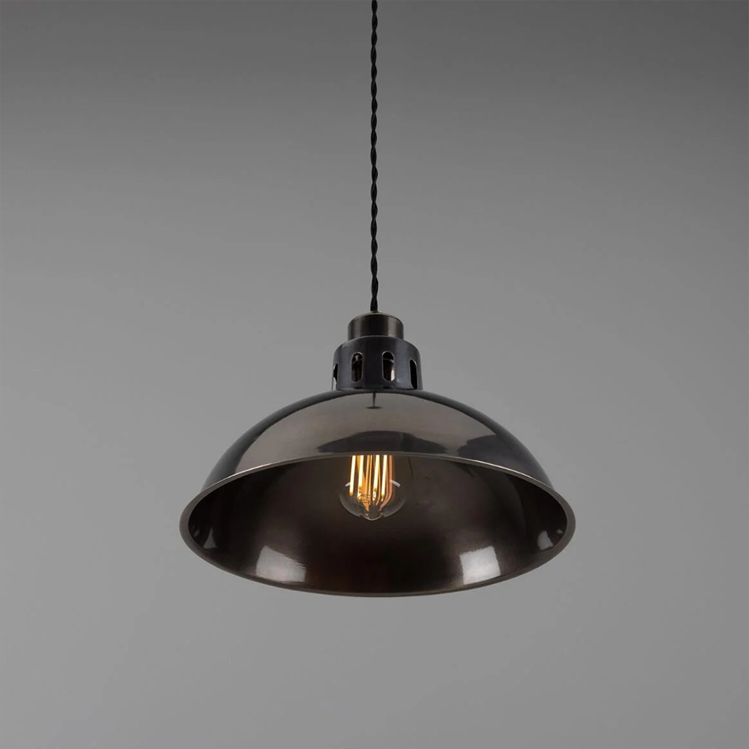 Paris Industrial Brass Pendant Light 30cm IP20