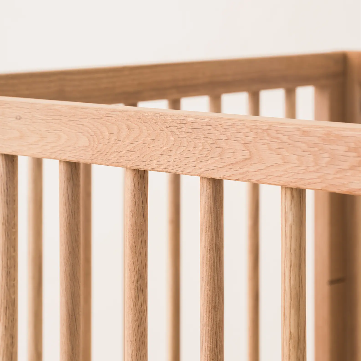 Pure Oak Wood Evolving Crib