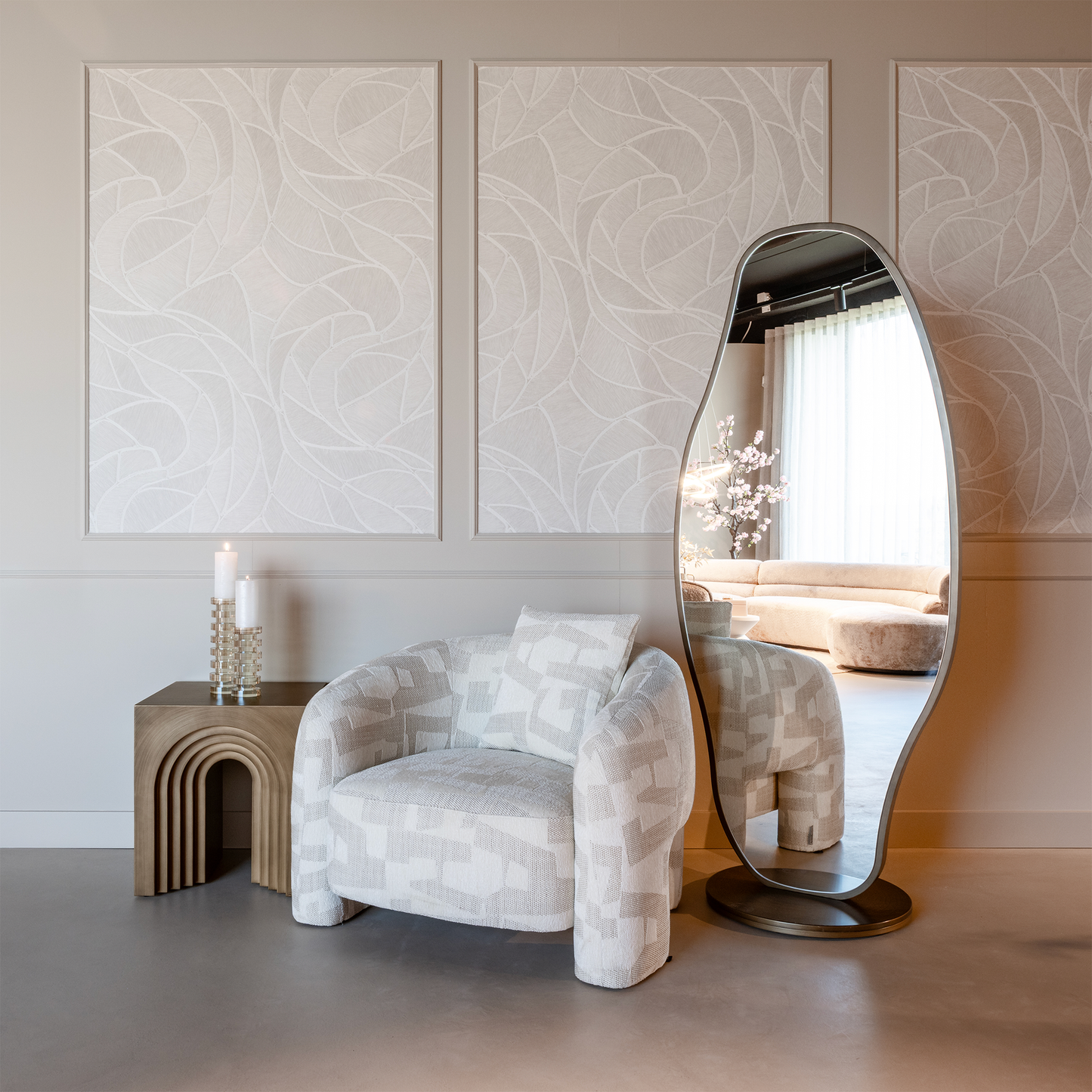 Jalyce Brushed Gold Mirror