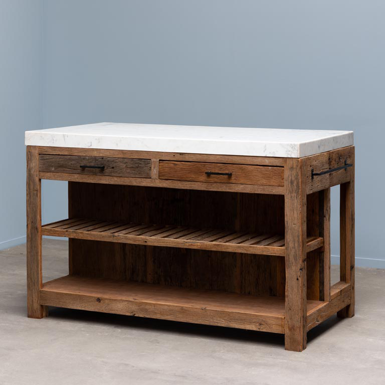 White Marble Greta Kitchen Counter