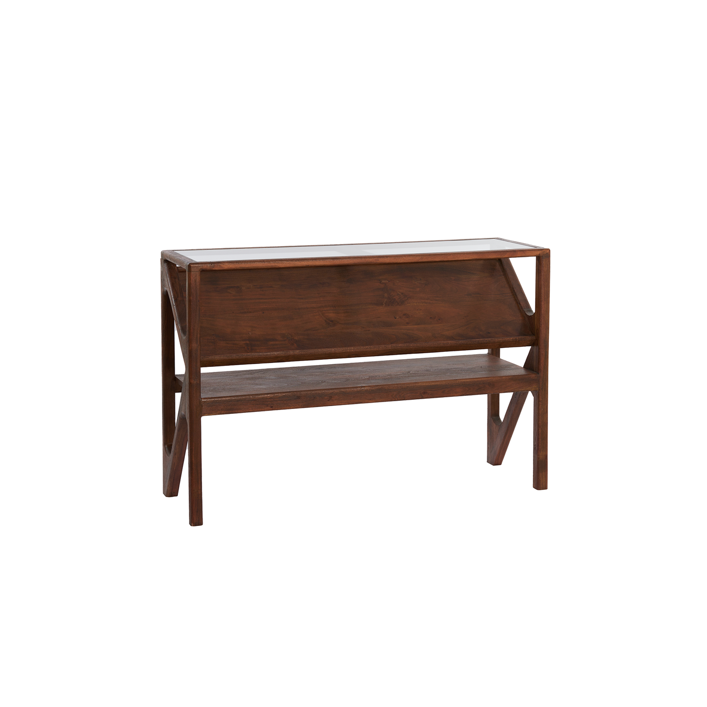 Yuki Acacia Wood & Glass Console Table