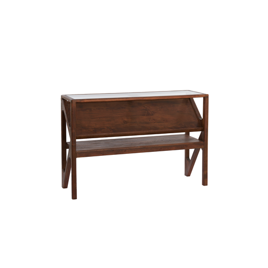 Yuki Acacia Wood & Glass Console Table