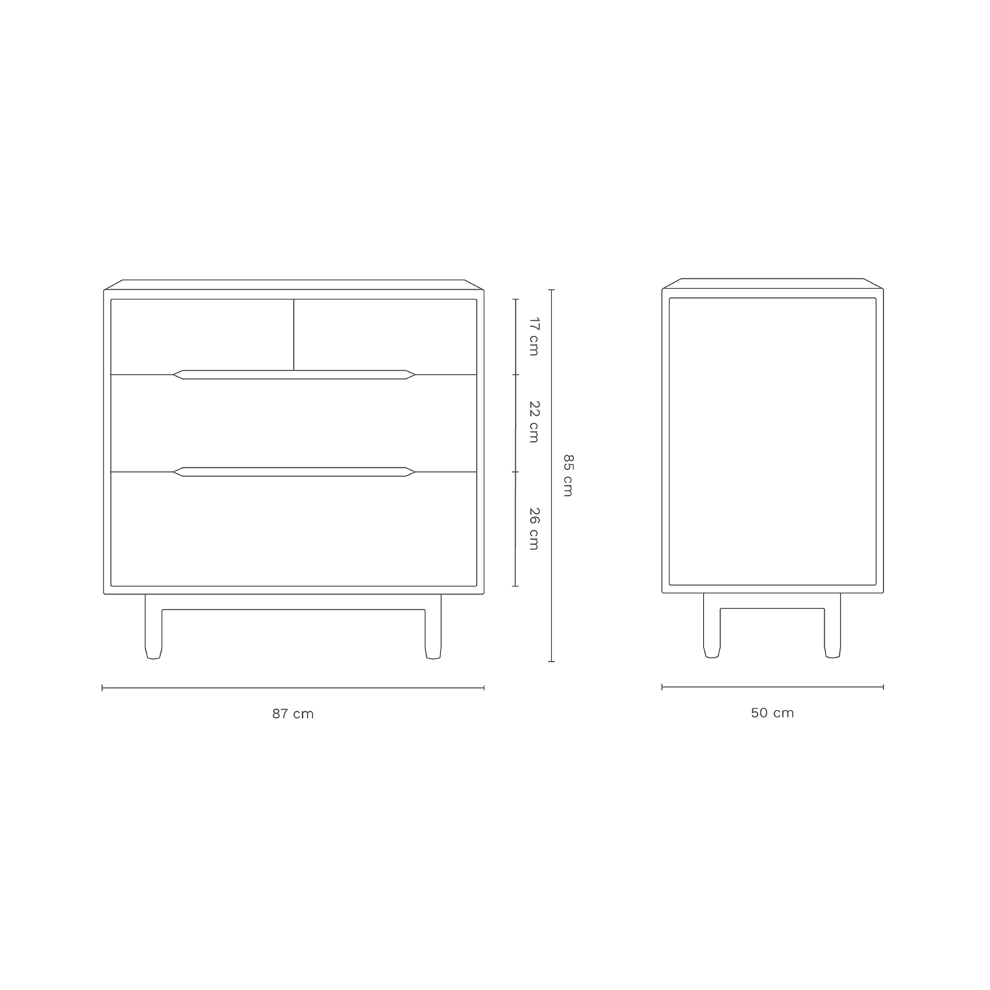 Pure Oak Wood Dresser