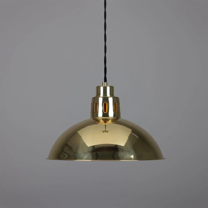 Paris Industrial Brass Pendant Light 30cm IP20