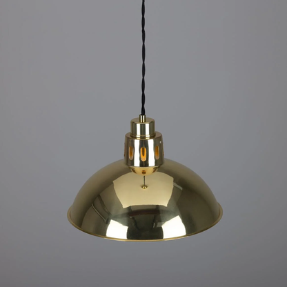 Paris Industrial Brass Pendant Light 30cm IP20