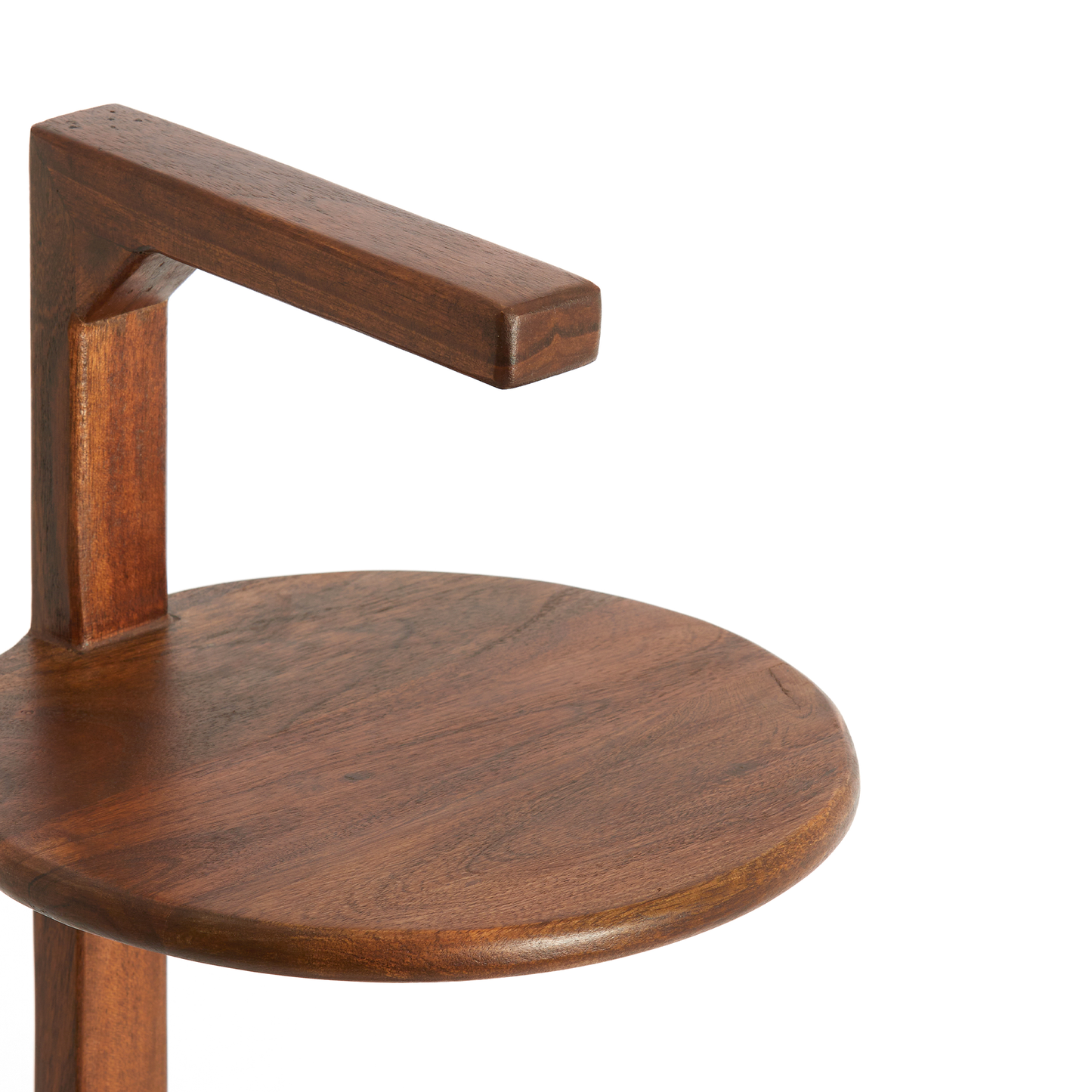 Delmino Acacia Wood Side Table