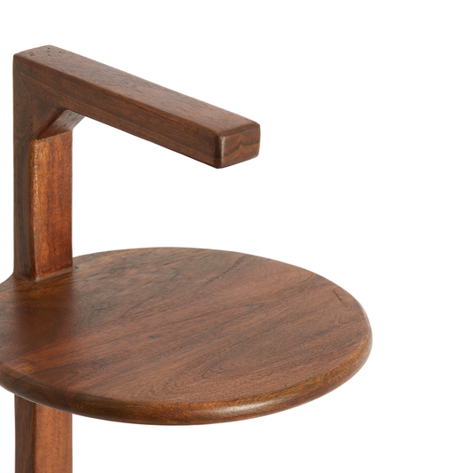Delmino Acacia Wood Side Table