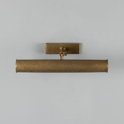 Cambridge Adjustable Reeded Brass Picture Light 35.5cm IP20