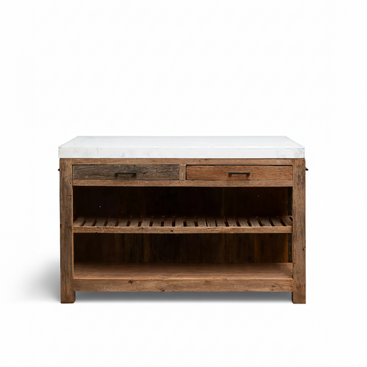 White Marble Greta Kitchen Counter